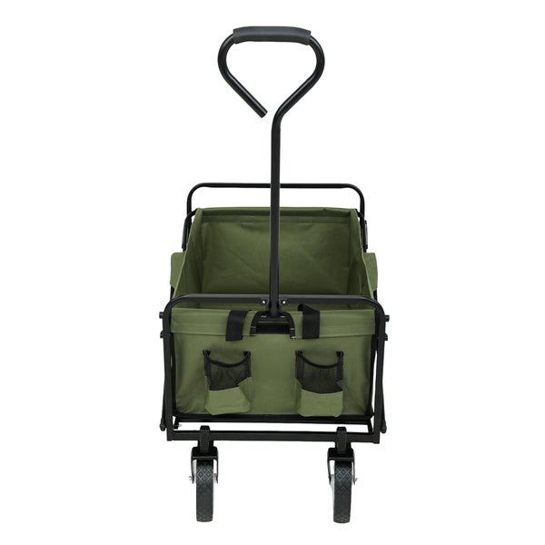 Bollerwagen mit Teleskopstange und Seitentaschen