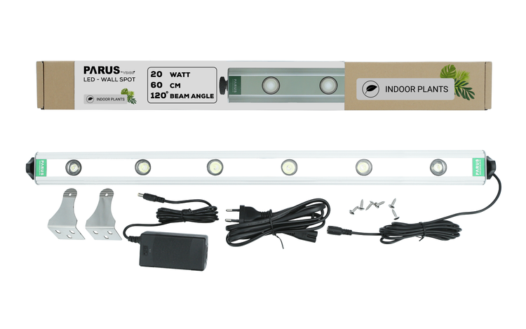 Parus by Venso Wall Spot 60cm, Abstrahlwinkel 120°, LED Wachstumslampe, Grow Light für Zimmerpflanzen und Grünpflanzen, Fassaden- und Wandbegrünung