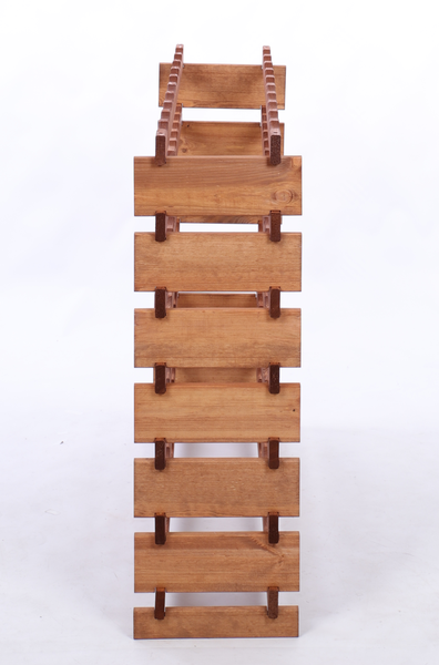Weinregal VINOTECA FLEX PRO HxBxT 93x103x28cm 70 Flaschen auf 7 Ebene Massives Kiefernholz Braun geölt