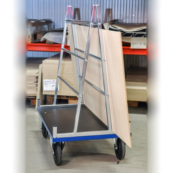 Kongamek Plattenwagen verzinkt 1000x700x1380mm mit Gummibereifung ohne Bremse