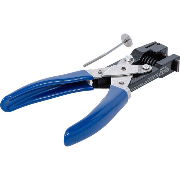 BGS Lochzange mit blauen Griffen und Zubehör.