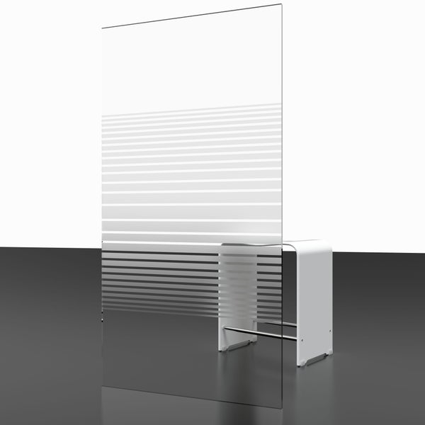 Badewannenaufsatz 2-teilig mit Handtuchhalter, 110 x 140 cm