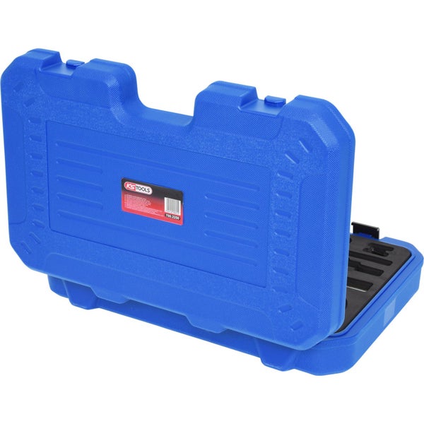 Blauer Werkzeugkoffer von KS Tools, teilweise geöffnet