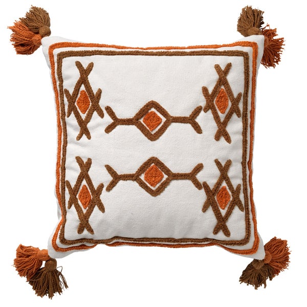 Zita Dekokissen - Aztec 45x45 cm, Weiß