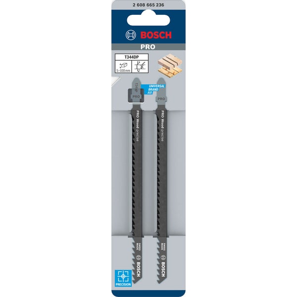 Bosch PRO Wood precise T344DP Stichsägeblatt 152 mm 2-tlg. - 2608665236