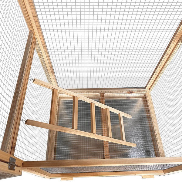 Home Deluxe Vogelkäfig PICO – 89 x 176 cm | Großer Holz-Vogelvoliere für Innen & Außen