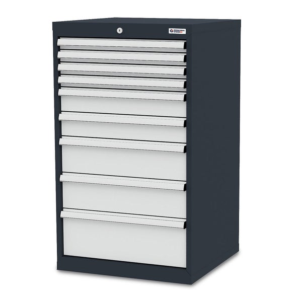 WS24 Schubladenschrank Schubladen: 4 x 50 2 x 100 2 x 150 1 x 200 B x T x H 600 x 575 x 1020 mm - WS24-100208