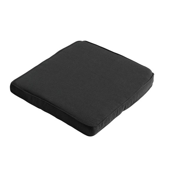 Sitzkissen Wicker Rib schwarz - Ca. 48x48 cm - 4er-Set
