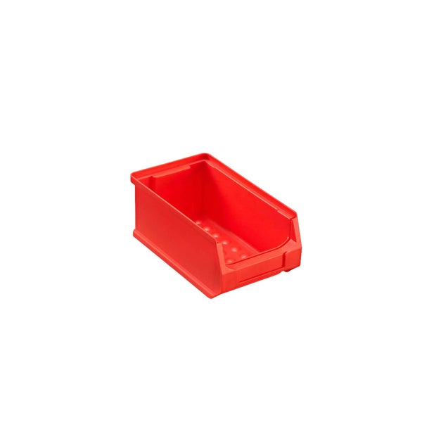 PROREGAL ProfiDrop Systemwagen auf Rollen mit Blauen Systemplatten und 90 x Rote Sichtlagerbox 2.0 und 36 x Gelbe Sichtlagerbox 3.0 130 x 100 x 50 cm