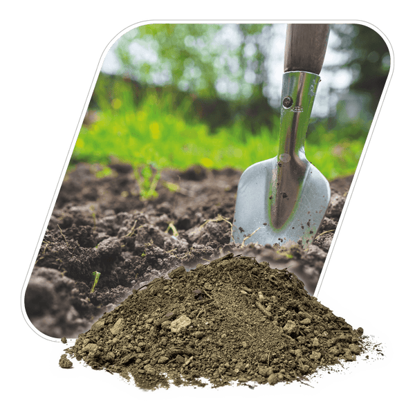 Big Bag mit Erde auf Palette