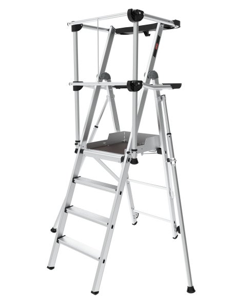 Aluminium Gerüsttreppe mit Plattform und Sicherheitsbügel