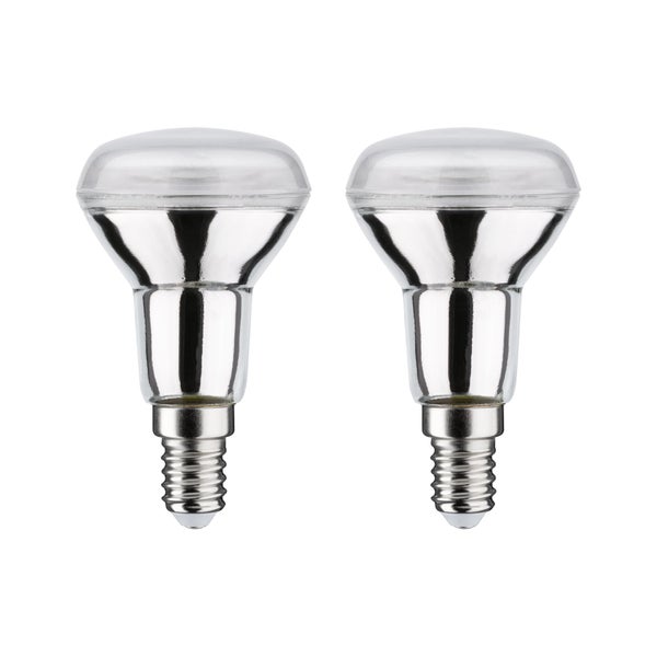 Standard 230V LED Reflektor R50 E14 2er-Set 2x420lm 2x5W 2700K Silber