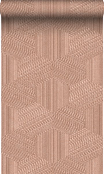 Origin Wallcoverings Tapete 3D-Muster Terrakottarosa - 50 x 900 cm - 347943