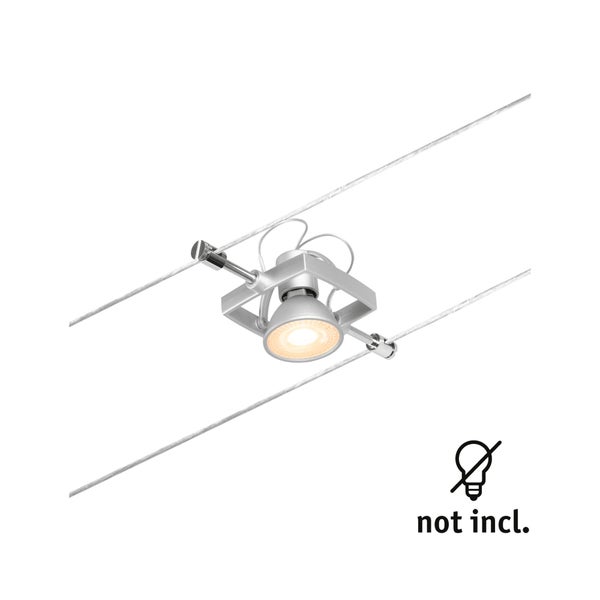 CorDuo Seilsystem Mac II Einzelspot GU5,3 max. 10W 12V Chrom matt