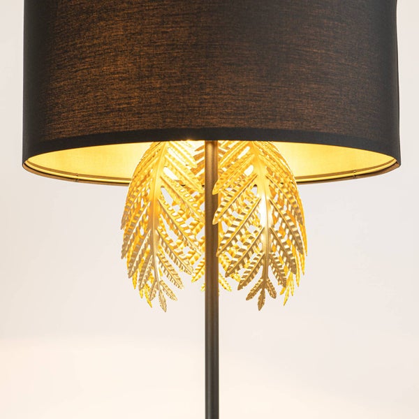 Lucande Stehlampe Malviras (Design, Modern) in Schwarz aus Textil (3 flammig E27) - Design Stehleuchte Floor Lamp Standleuchte Wohnzimmerlampe Wohnzimmerleuchte