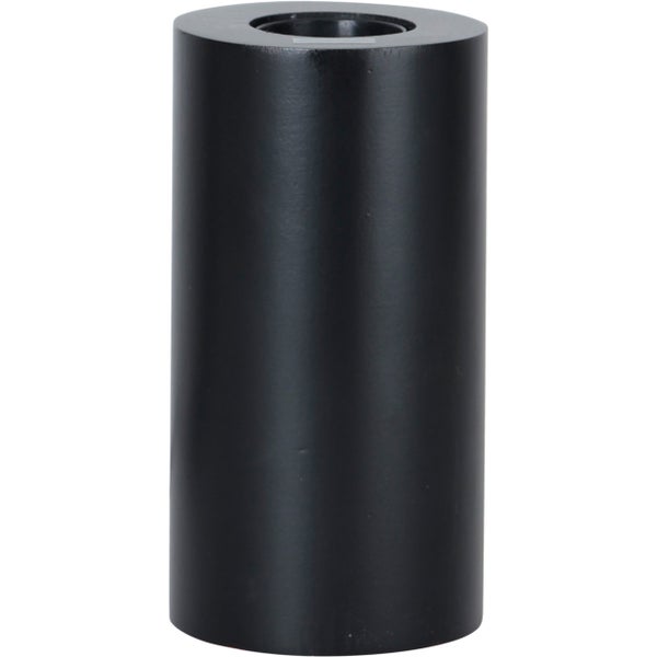 Schwarzer zylindrischer Kerzenhalter