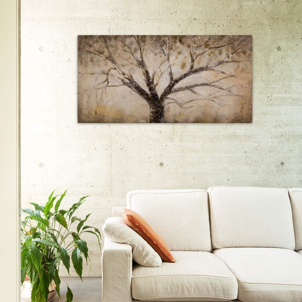 Handgemaltes Gemälde Acrylfarbe 120x60cm Grau