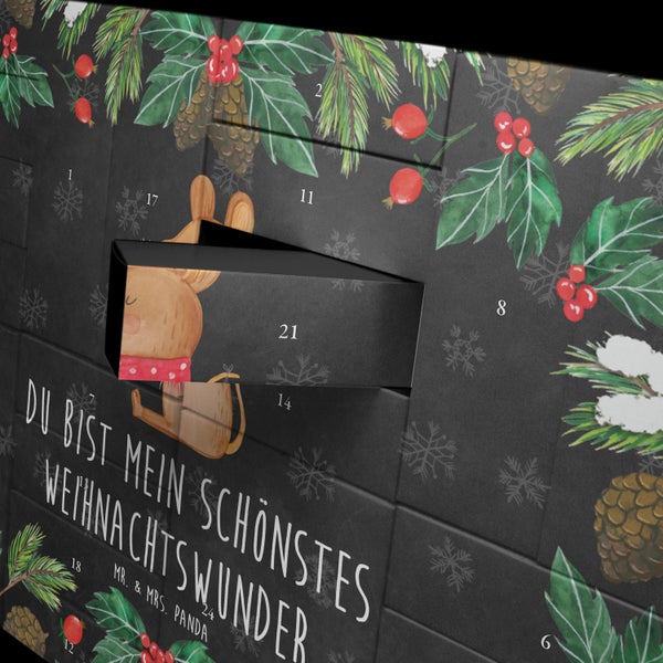 Mr. & Mrs. Panda Befüllbarer Adventskalender Maus Weihnachten - Schwarz