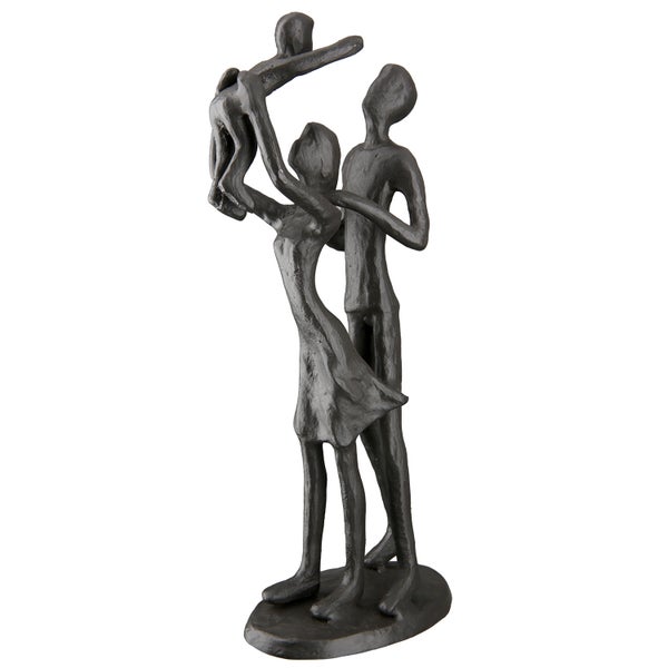 Skulptur GILDE Dekoration Höhe 20cm Breite 9cm braun Eisen