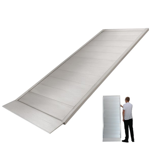 Aluminium Rollstuhlrampe im Detailansicht