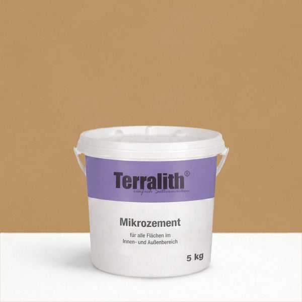Eimer Terralith Mikro-Zement, geeignet für Innen- und Außenbereiche, 5 Kilogramm