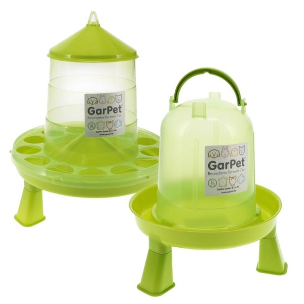 Tränke für Tiere mit den Maßen 22,5 cm breit, 22 cm hoch und 8,5 cm tief, Fassungsvermögen 1,5 Liter