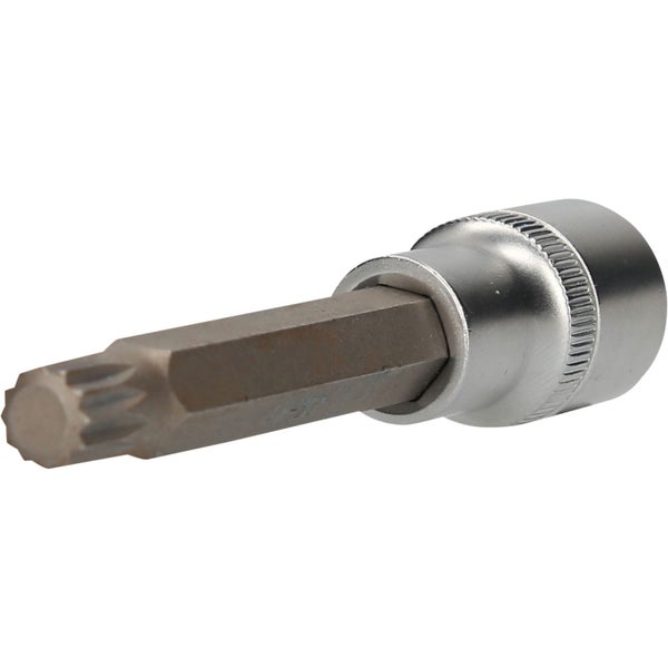 BRILLIANT TOOLS 1/2 Vielzahn-Bit-Stecknuss 140 mm lang M10 - BT022954