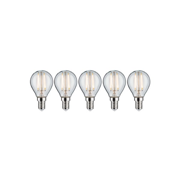Set von drei Vintage LED Lampen in Tropfenform mit E27 Sockel und warmweissem Licht für eine dekorative Beleuchtung.