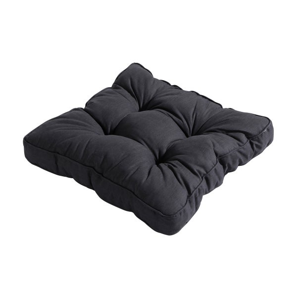Sitzkissen Florance Basic schwarz - ca. 47x47 cm - 4er-Set