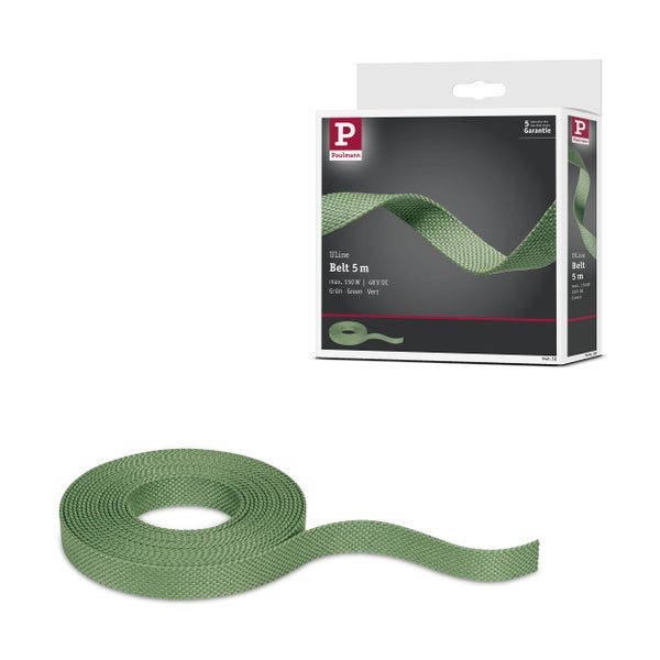 ULine Gurt 5m Dacron Textil Kupfer Grün