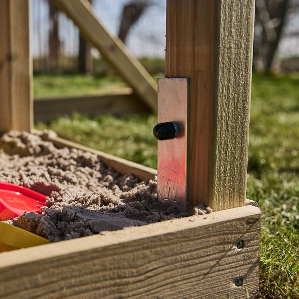WICKEY Bodenanker Erdanker Winkelanker-Set SolidLock 6 Stk. für Spielturm und Schaukel, Anker, Pfostenanker für Klettergerüst und Gartenzaun