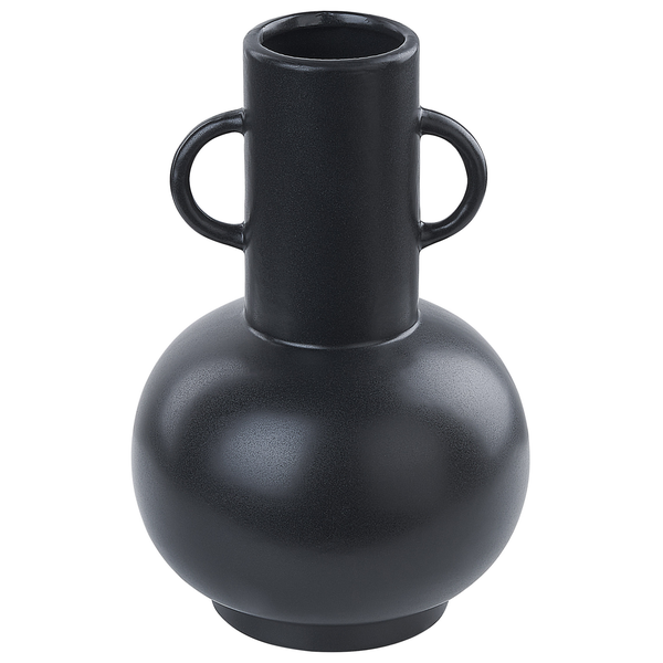 Blumenvase PEREA Keramik 26 cm Schwarz