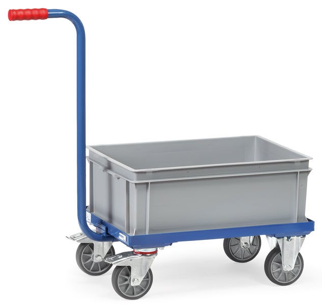 Transportwagen mit einer Kunststoffbox