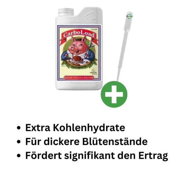 Advanced Nutrients Carboload 250 ml – Kraftvoller Blütensupport, Zuckerboost für Üppige Blüten, Langanhaltende Energie & Optimale Nährstoffaufnahme