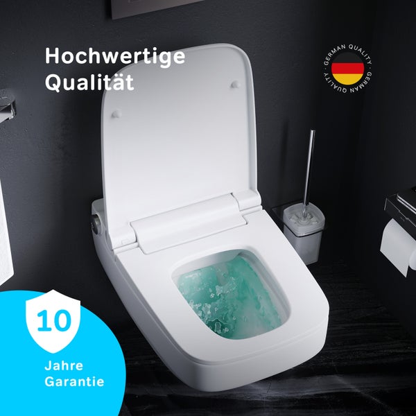 AM.PM Wand-WC  Wand-WC mit TouchReel E-Sitz, Sitzheizung und Beleuchtung Inspire V2.0 FlashClean Tiefspül-WC Spülrandlos CCCIB1700SCAG Inspire 2.0