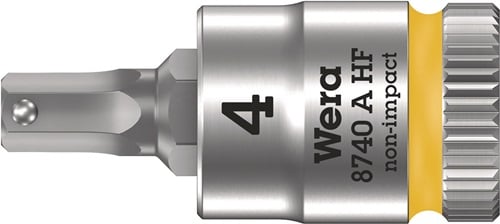 Wera Steckschlüsseleinsatz 8740 A HF 1/4 SW 4 mm Länge 28 mm - 5003333001