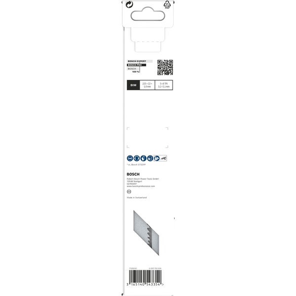 Bosch PRO Multi Material Demolition S1110VF Blatt 1,6 x 22 x 225 mm 5-tlg. - 2608657610