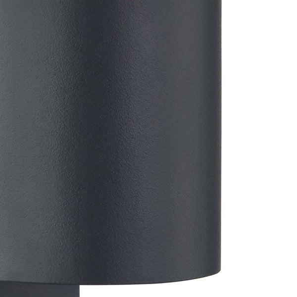 Lindby Wandleuchte außen Gelso mit Bewegungsmelder (spritzwassergeschützt (Modern) in Schwarz aus Aluminium (1 flammig, GU10) - Wandlampe für Außenwand/Hauswand Haus Terrasse und Balkon