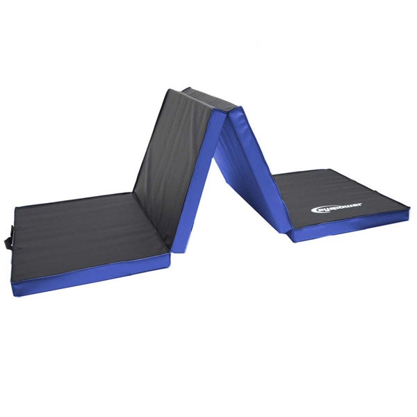 Klappbare Gymnastikmatte für Sport und Yoga mit Eyepower Logo