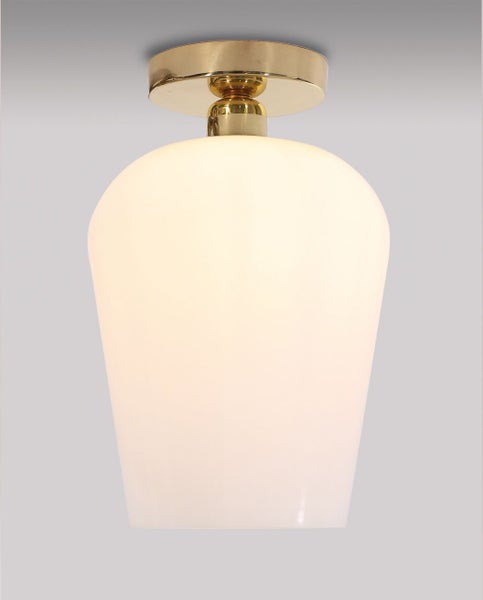 Deckenleuchte mit Glaslampenschirm