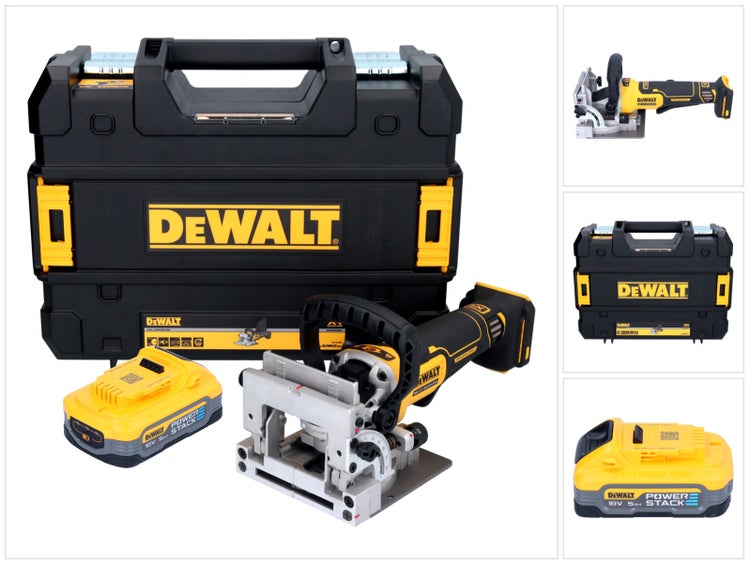 DeWalt Akku Flachdübelfräse 18 Volt mit PowerStack Akku und Transportkoffer