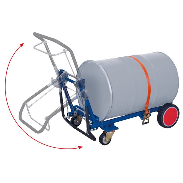Fasskarre mit Kippfunktion zur einfachen Entleerung