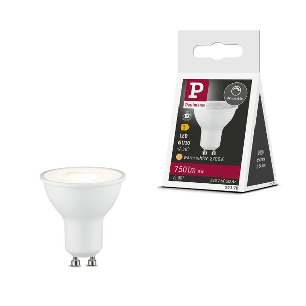 Paulmann LED Einbaustrahler Set Cole mit 3 mal 6 Watt LED Coin Leuchtmitteln und Einbaurahmen in mattem Design für den Innenbereich