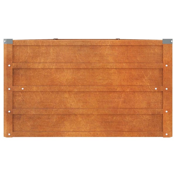 Hochbeet Rostig 400x80x45 cm Cortenstahl