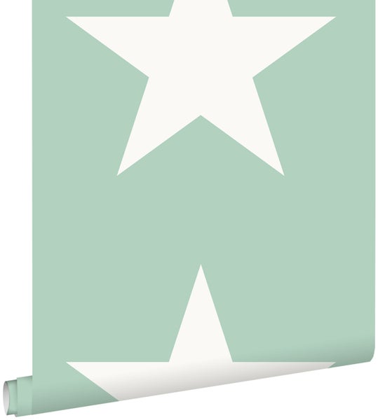 ESTAhome Tapete Sterne Mintgrün - 53 cm x 10,05 m - 128701