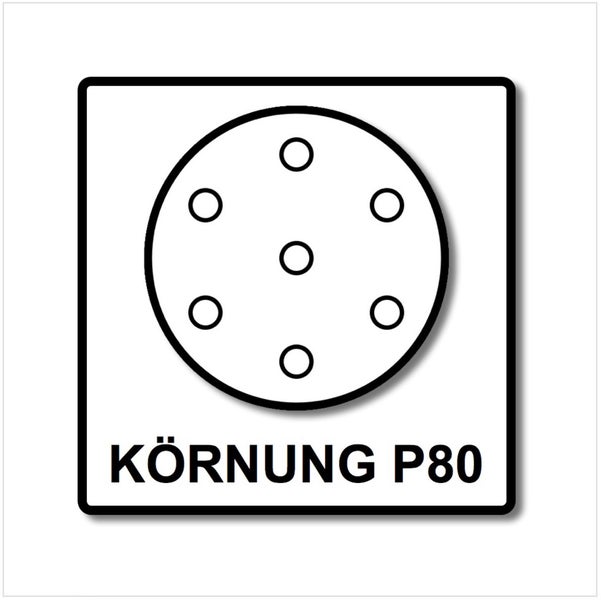 Festool STF D225/8 Granat Schleifscheiben 225 mm für PLANEX P80 GR / 25 Stück ( 499636 )
