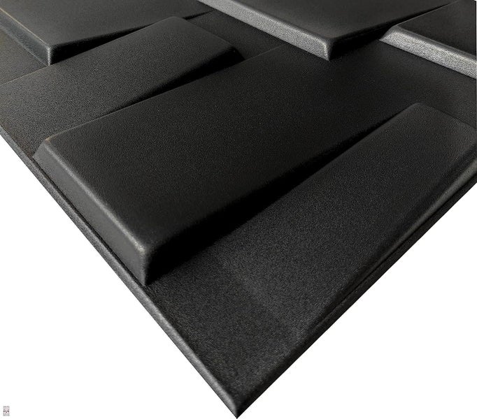 Polystyrol XPS Styropor 3D Paneelen Deckenpaneelen Dekoren 50x50cm 3mm stärke Tetris Schwarz