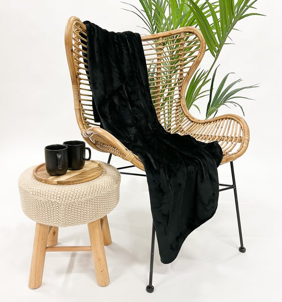 Wohndecke Sidney - Schwarz 140x180 cm