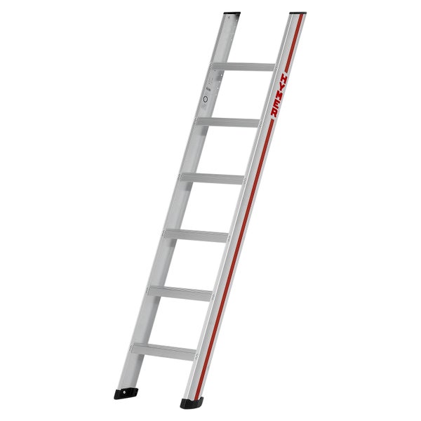 Aluminium-Anlegeleiter mit sechs Sprossen