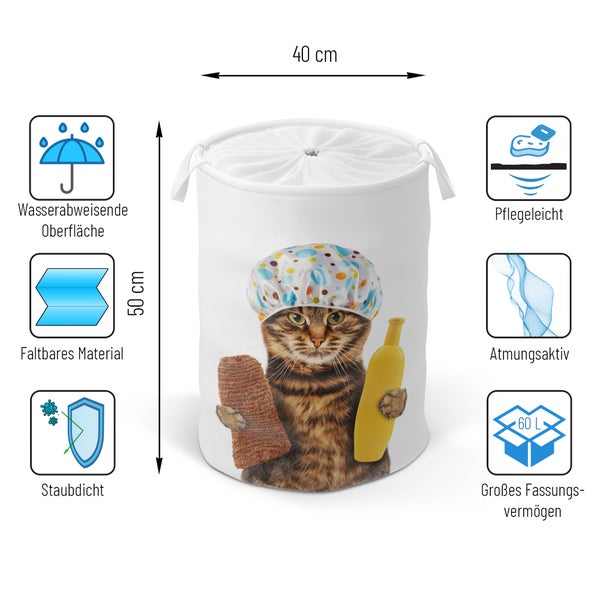 Wäschekorb Shower Cat